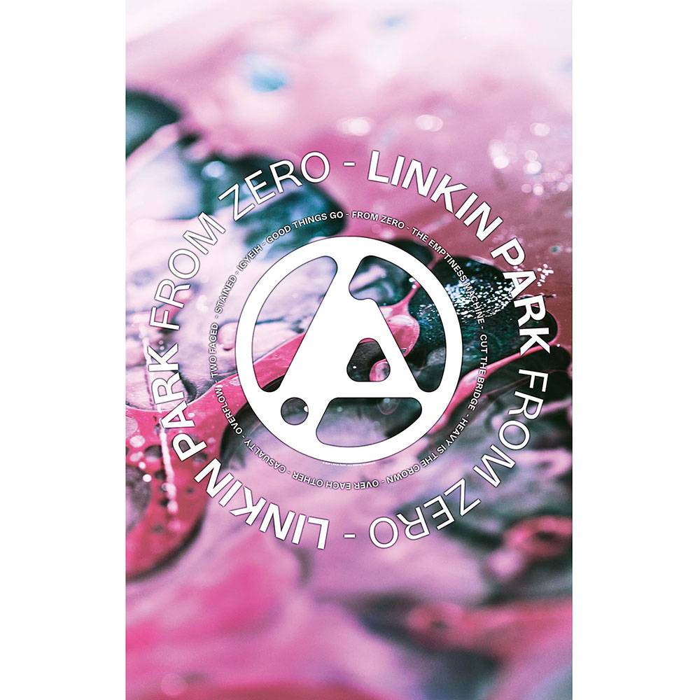 Linkin Park - From Zero Textiel Poster - Roze/Multicolours